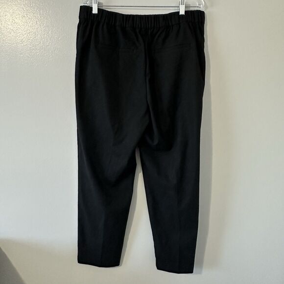 LOFT Womens Size Large Pants Pull On Tapered in Brushed Flannel  Black Ankle NEW - Picture 5 of 16